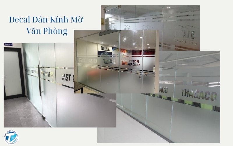 Dán decal kính mờ văn phòng